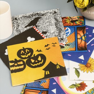 彩色趣味餐巾纸